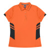 Bellevue Womens Polos Neon Orange Slate